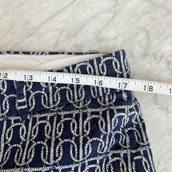 J.Crew Nautical Cafe Capri Pants cotton stretch size 10 - Picture 4 of 7